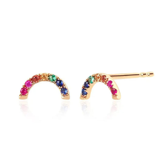 Rainbow Crystal Studs