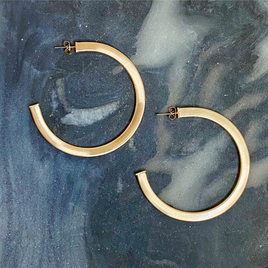 Luxe Flat Hoops