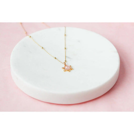 Laura Rose Quartz Necklace