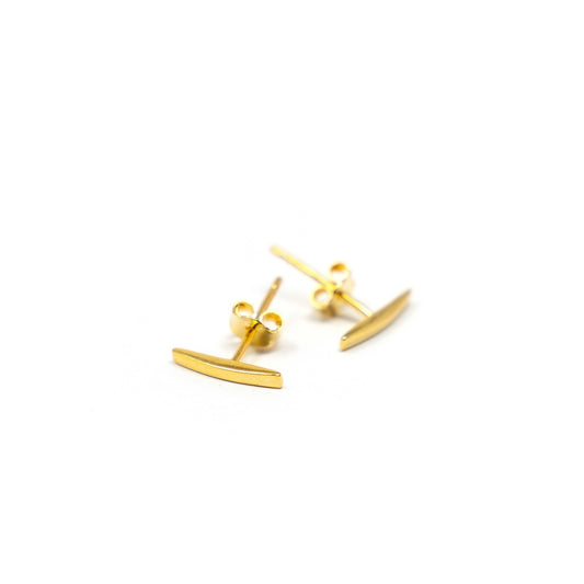 Dainty Gold Bar Earrings