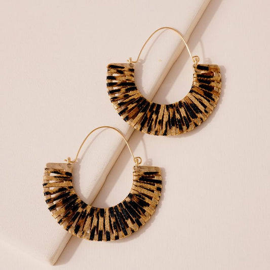 Leather Semi Circles (Leopard)