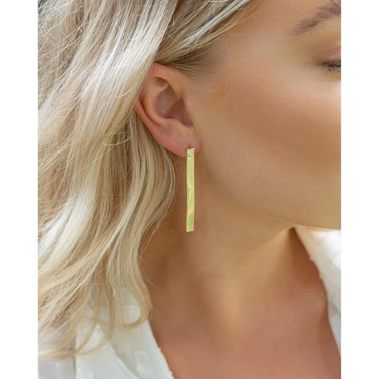 Herringbone Drop Earrings